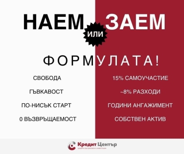 Наем или заем през 2026 г?