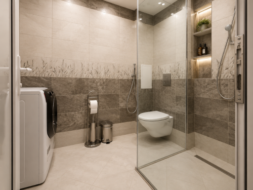 Yeni inşaatta, 79.57 m², 3. katta, durak, okul ve kreş yakınında, mobilyalı lüks iki odalı daire, otopark ile.